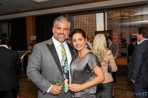 PICTURED ABOVE: Heading to the gala, Scott Swerland and girlfriend Brooke Catano enjoy a stop by the Passport to Luxury.