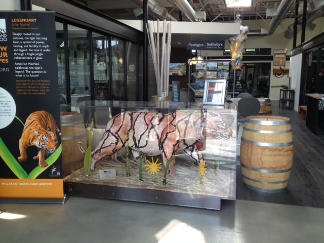 ABOVE & BELOW: In the months leading up to the Jungle Party, "Legendary" was exhibited at the Kirkland Branch Office of RSIR